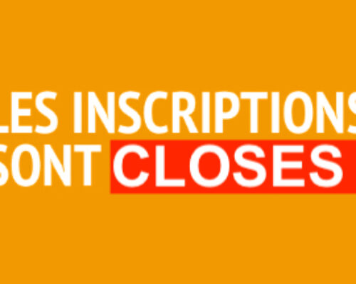 Inscriptions 2026 closes
